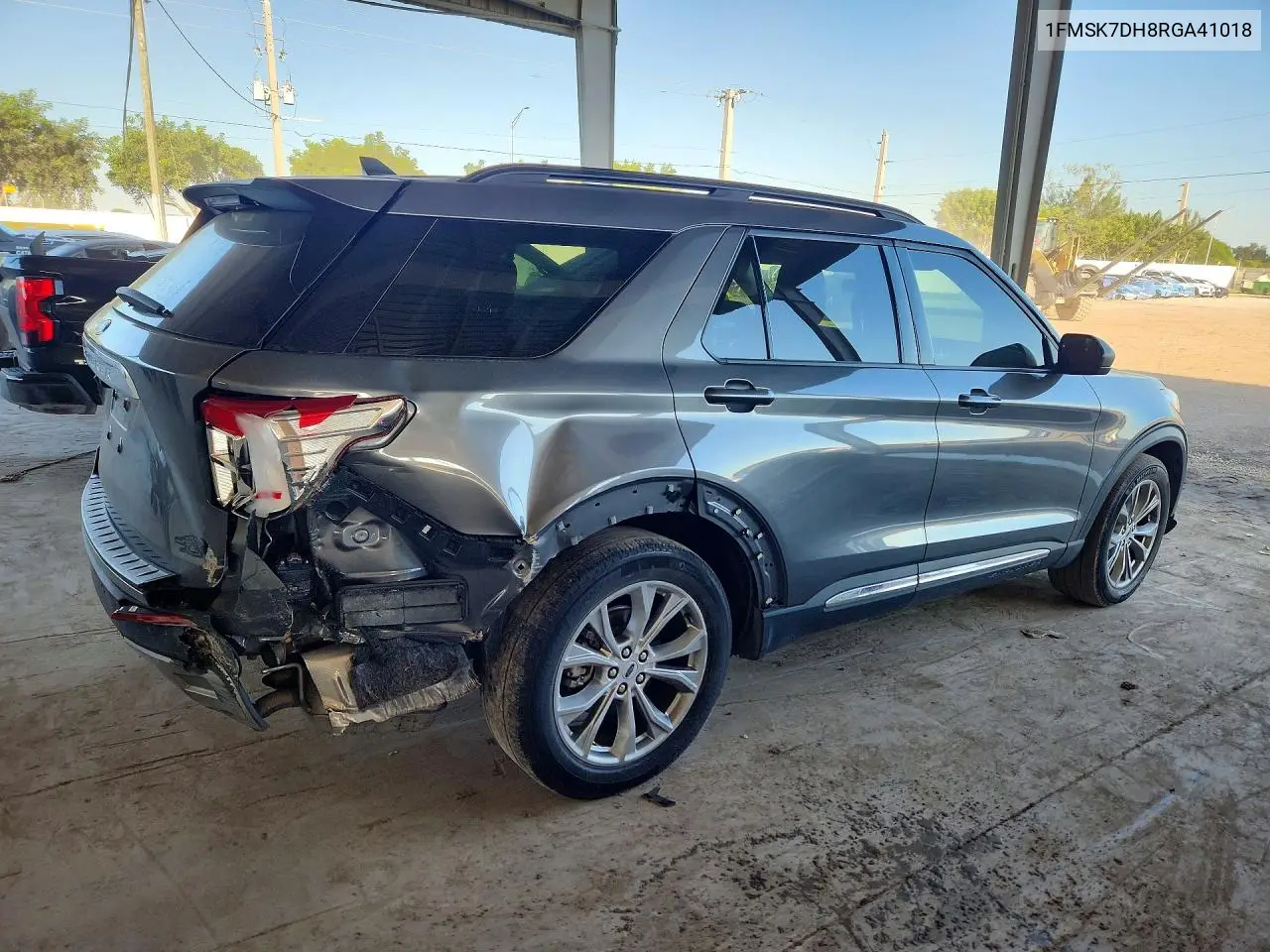 2024 FORD EXPLORER VIN 1FMSK7DH8RGA41018 — фото 3