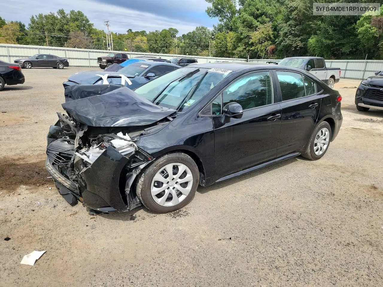 TOYOTA COROLLA 2024, VIN 5YFB4MDE1RP103909