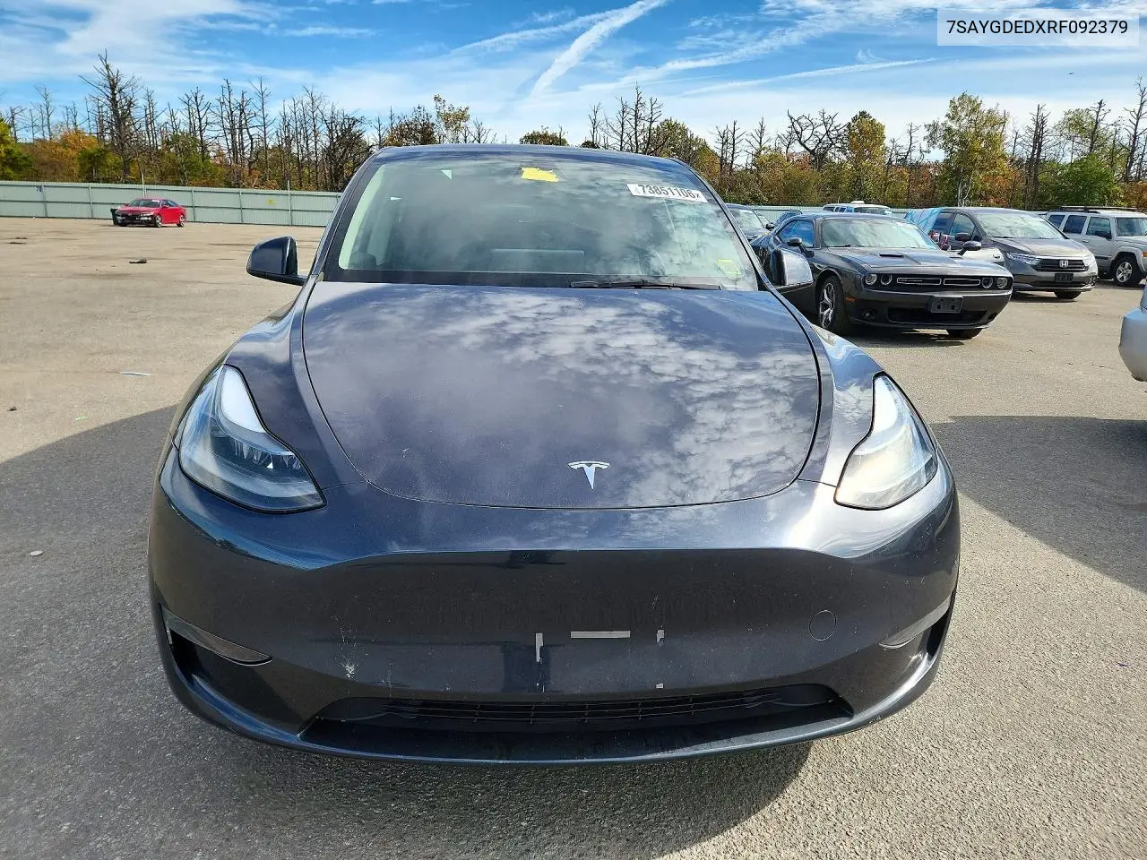 2024 TESLA MODEL Y VIN 7SAYGDEDXRF092379 — фото 5