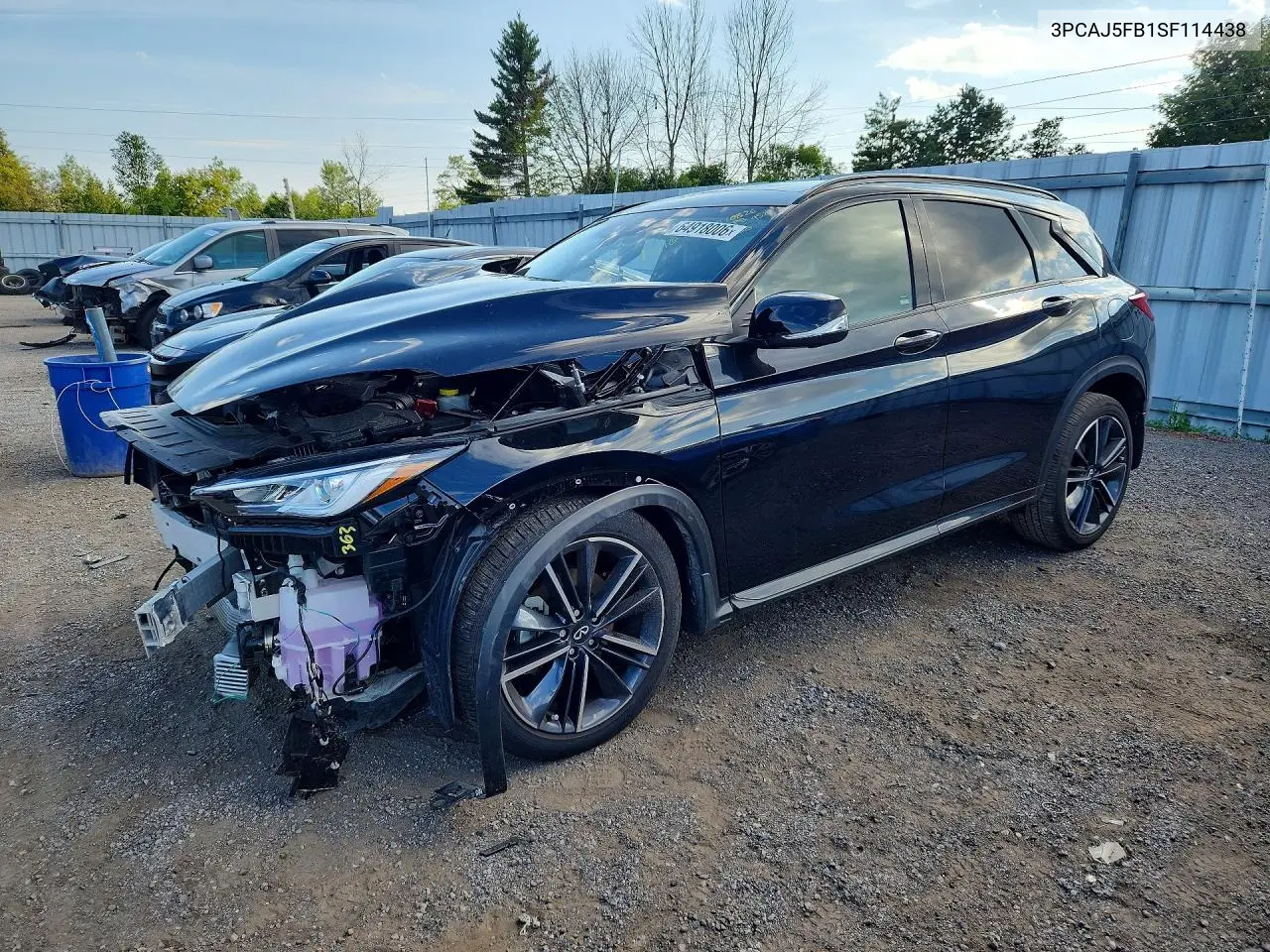 INFINITI QX50 2025, VIN 3PCAJ5FB1SF114438