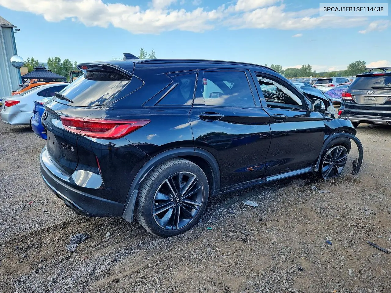 2025 INFINITI QX50 VIN 3PCAJ5FB1SF114438 — фото 3
