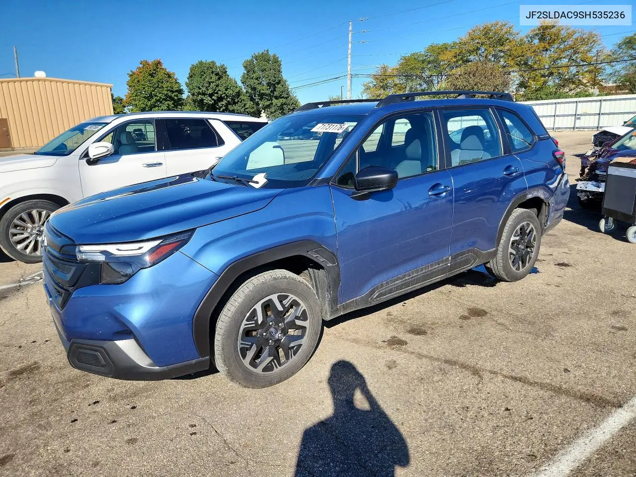 SUBARU FORESTER 2025, VIN JF2SLDAC9SH535236