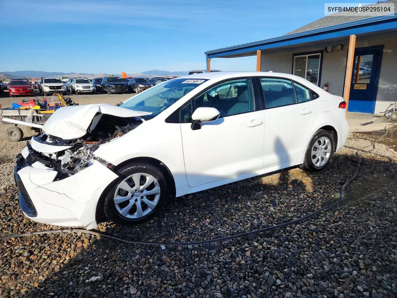 TOYOTA COROLLA 2025, VIN 5YFB4MDE0SP295104