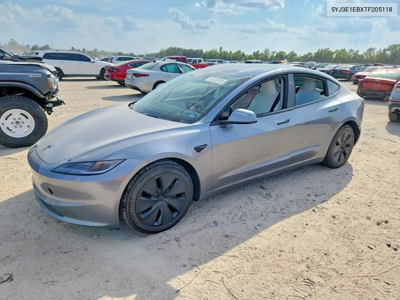 TESLA MODEL 3 2026, VIN 5YJ3E1EBXTF205118