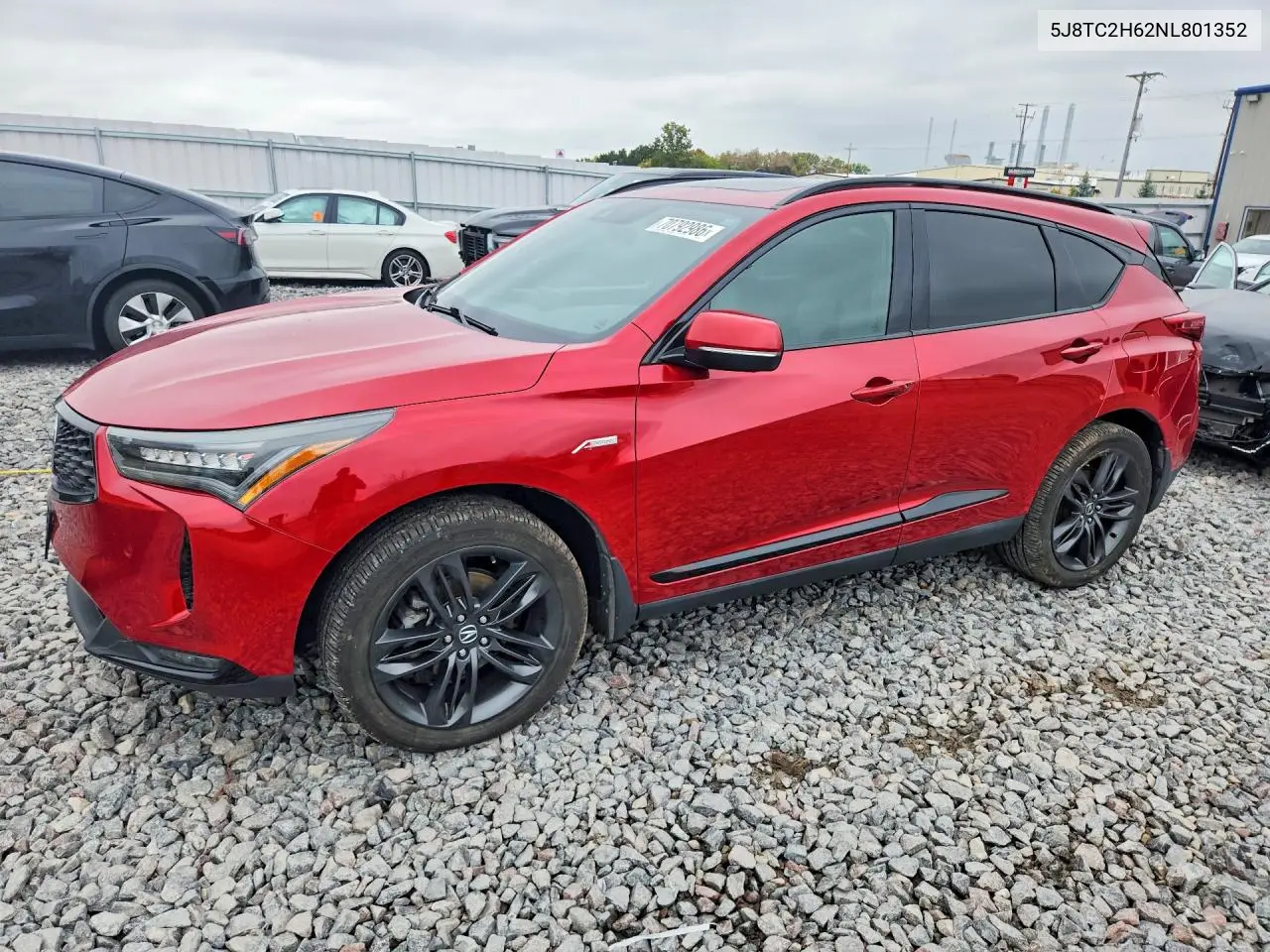 ACURA RDX 2022, VIN 5J8TC2H62NL801352