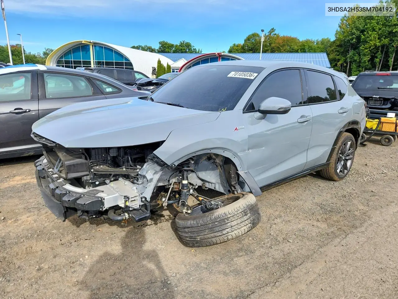 ACURA ADX 2025, VIN 3HDSA2H53SM704192