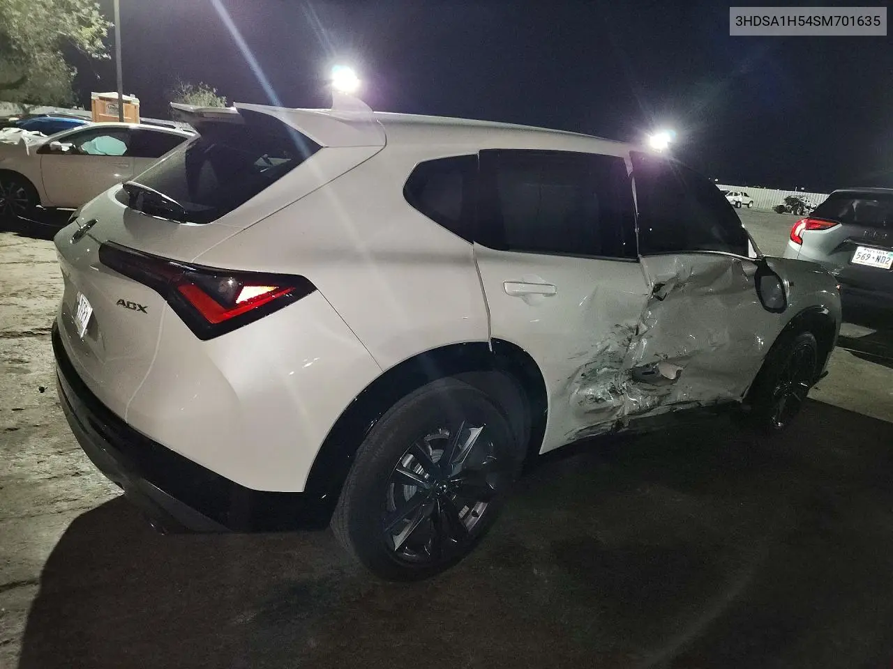 2025 ACURA ADX VIN 3HDSA1H54SM701635 — фото 3