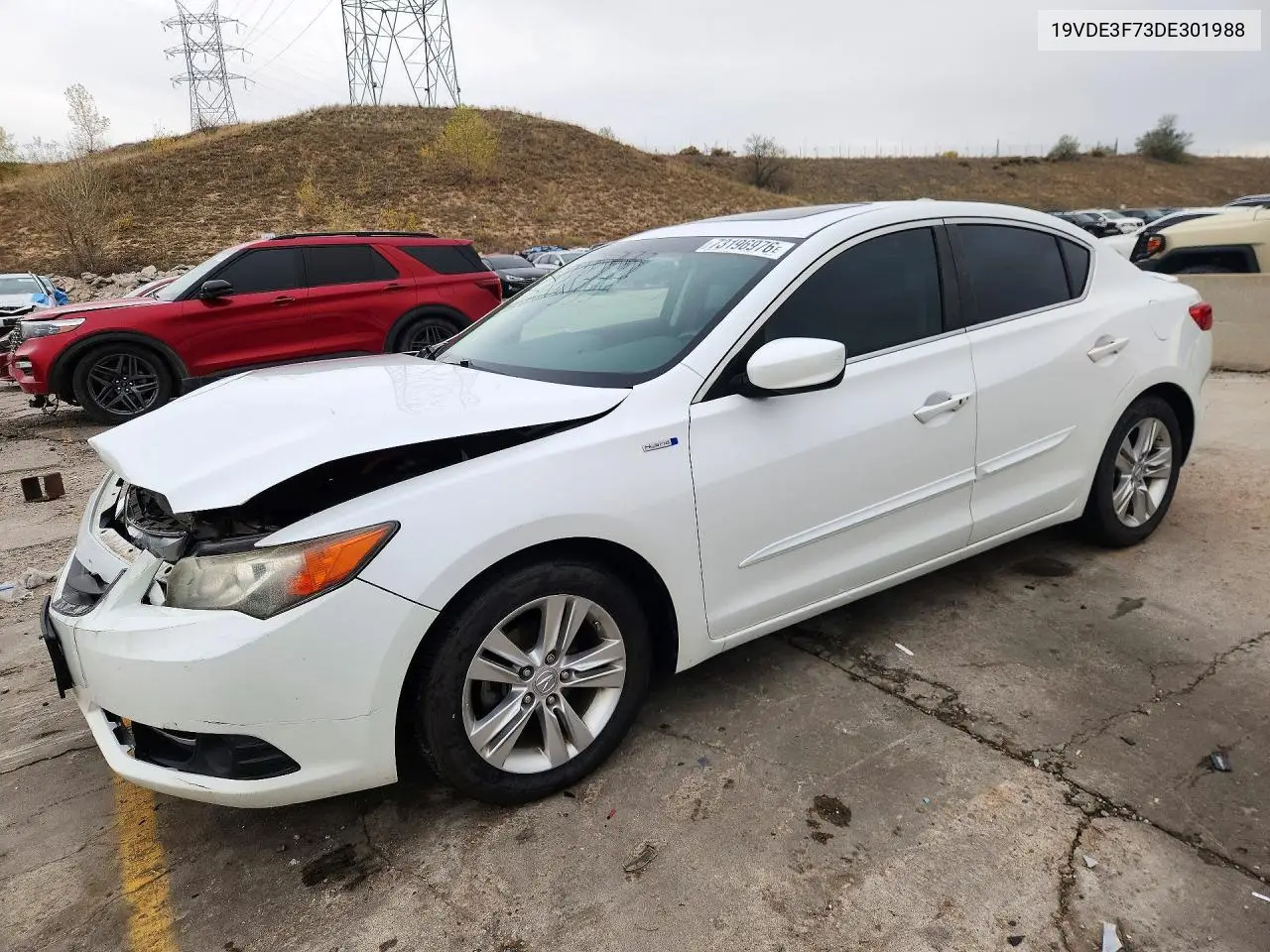 ACURA ILX 2013, VIN 19VDE3F73DE301988