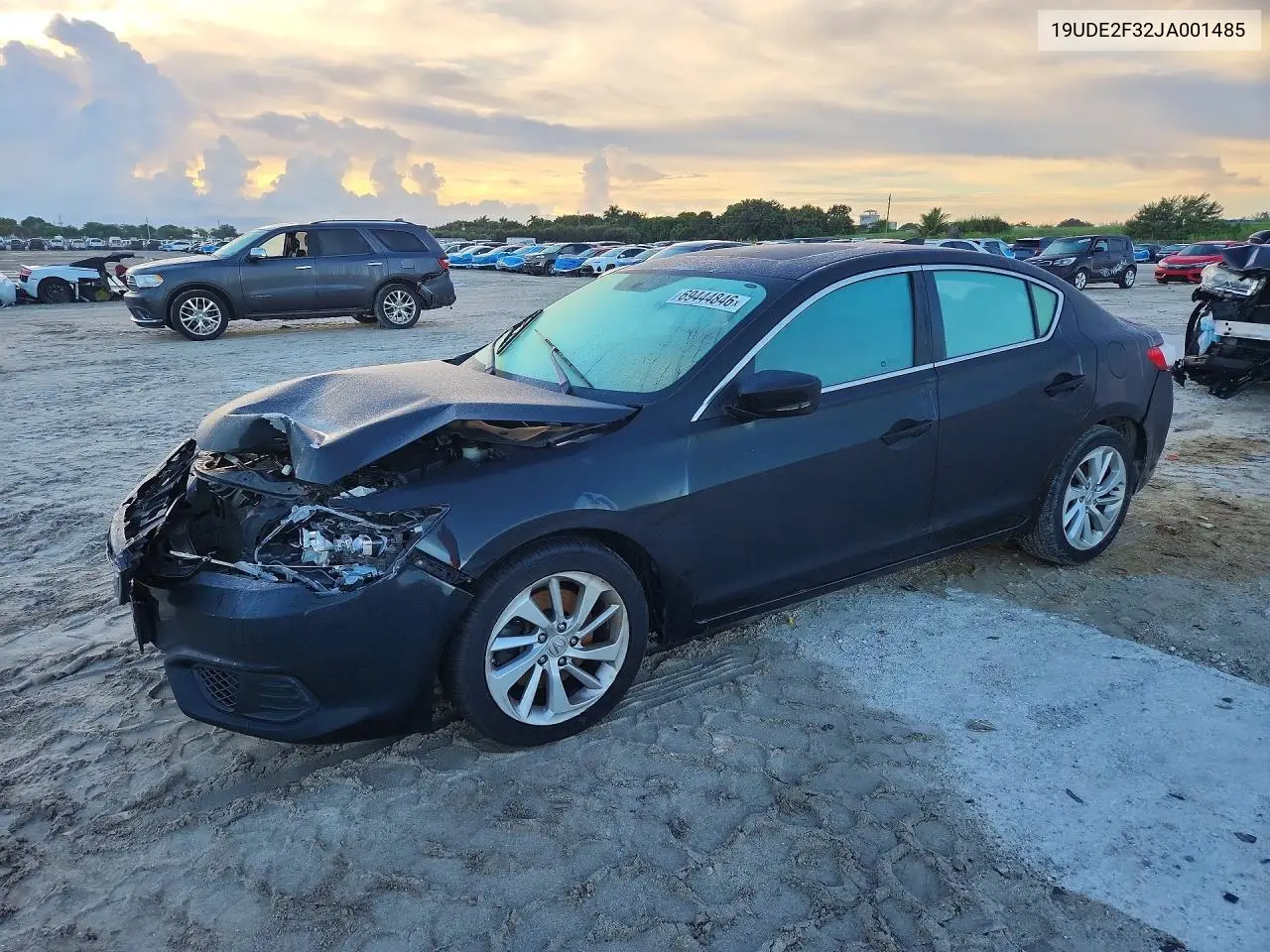 ACURA ILX 2018, VIN 19UDE2F32JA001485