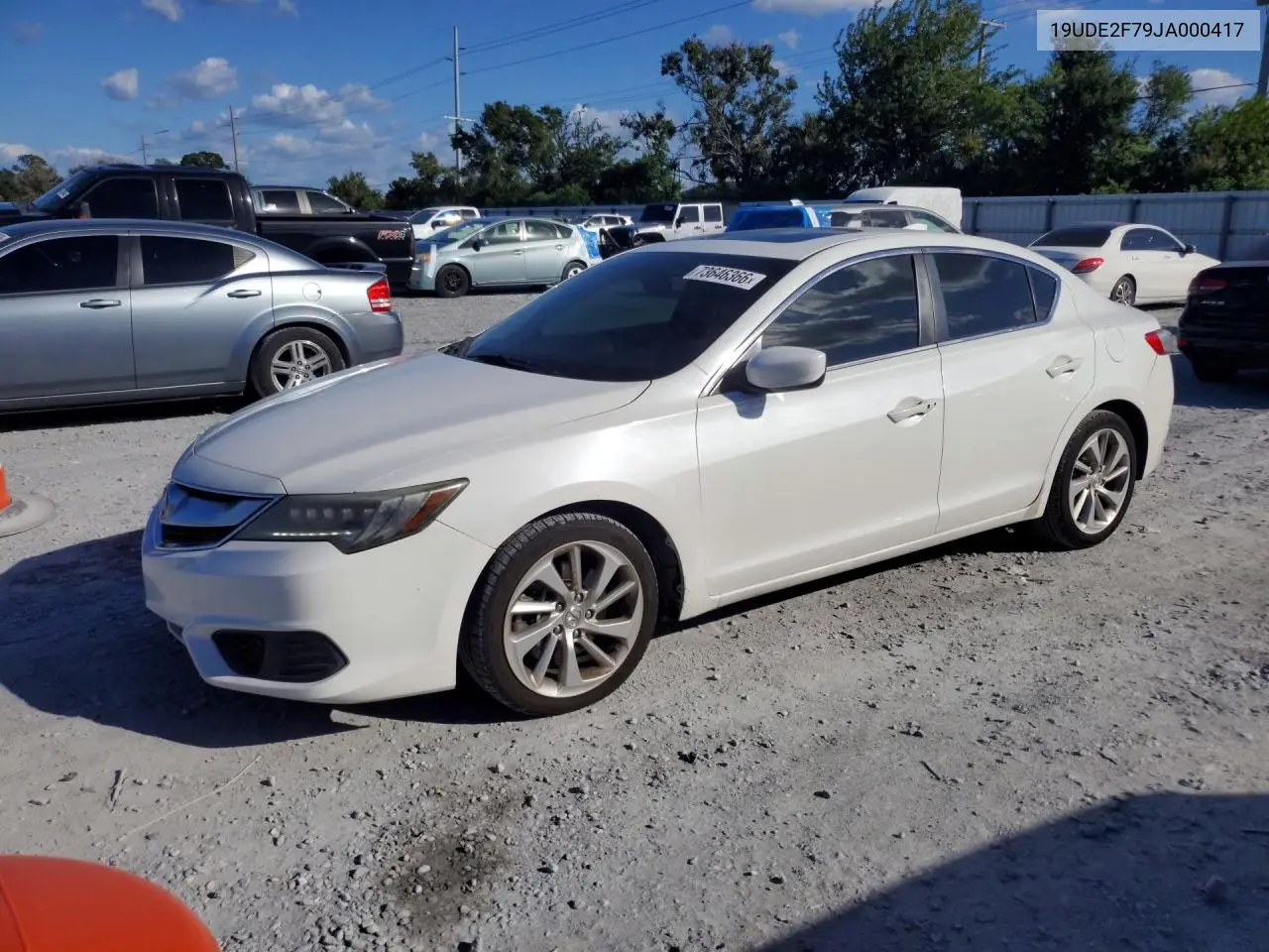 ACURA ILX 2018, VIN 19UDE2F79JA000417