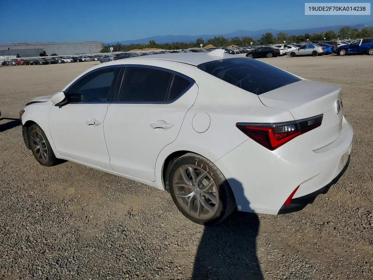 2019 ACURA ILX VIN 19UDE2F70KA014238 — фото 2