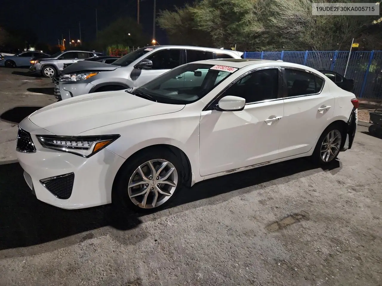 ACURA ILX 2019, VIN 19UDE2F30KA005715