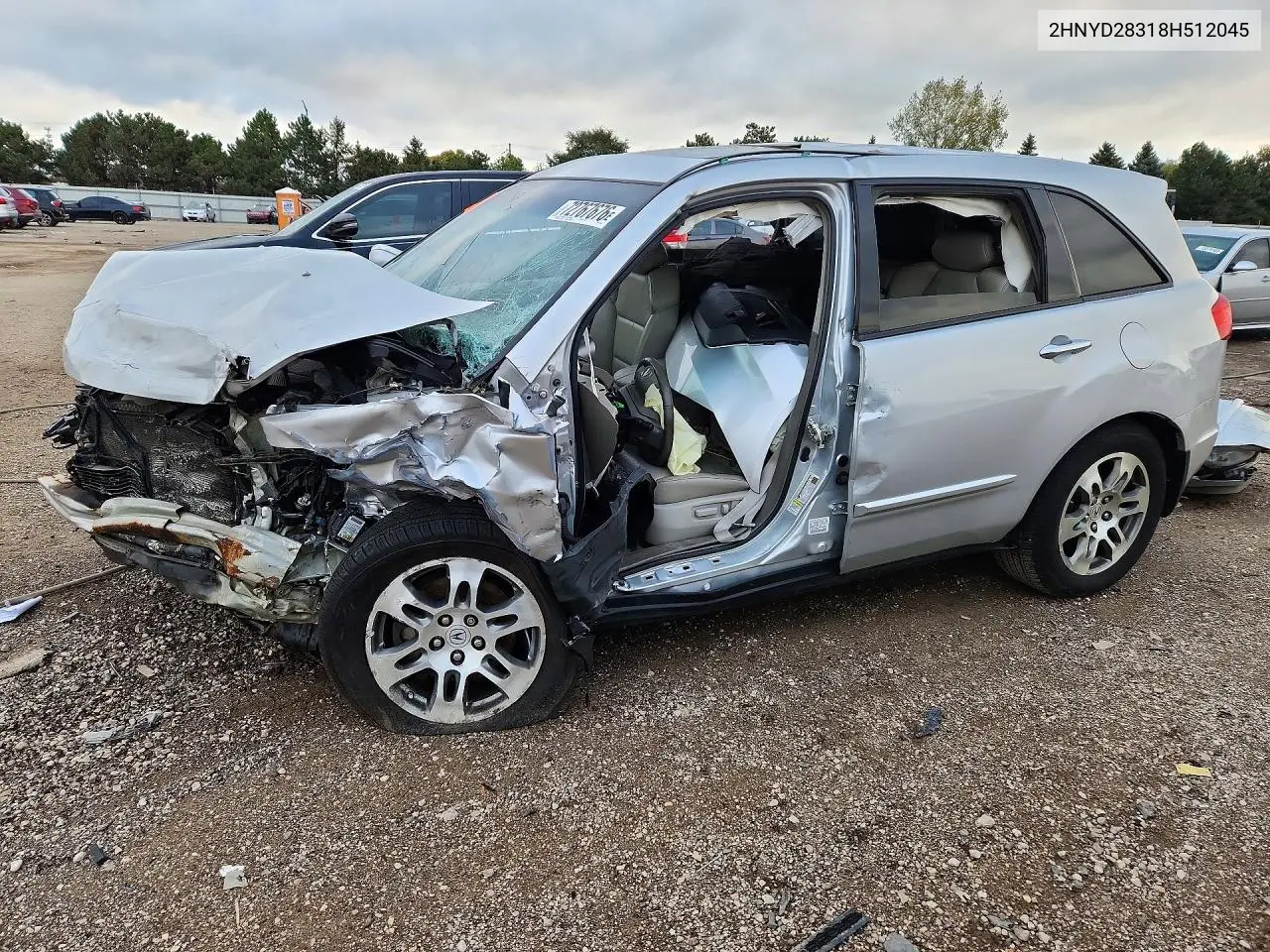 ACURA MDX 2008, VIN 2HNYD28318H512045