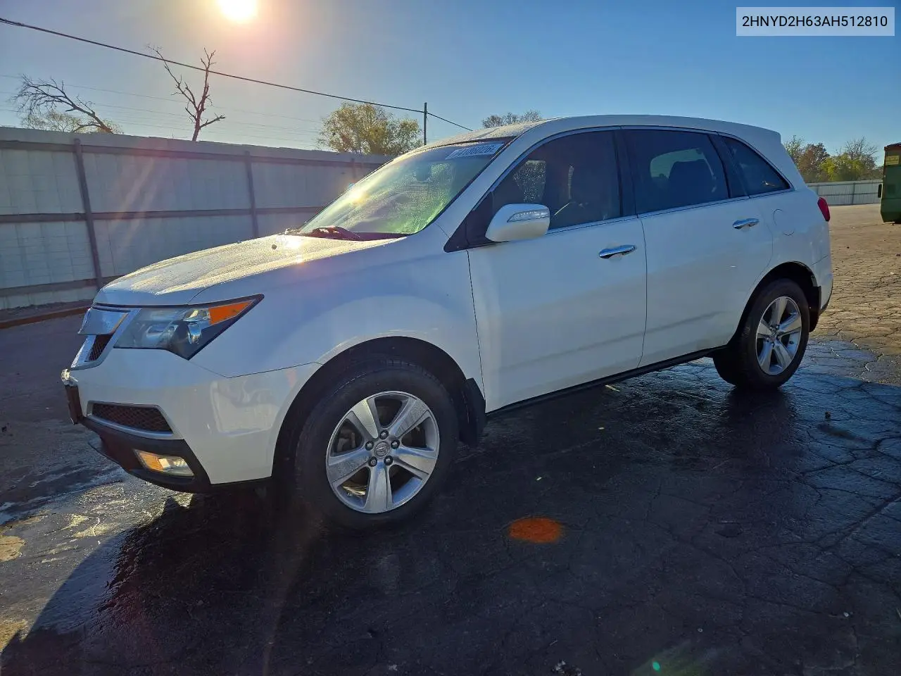 ACURA MDX 2010, VIN 2HNYD2H63AH512810