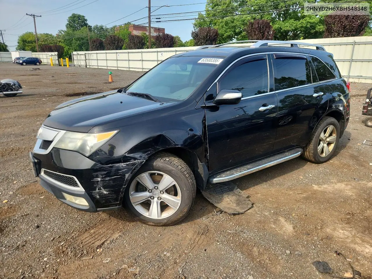 ACURA MDX 2011, VIN 2HNYD2H6XBH548348