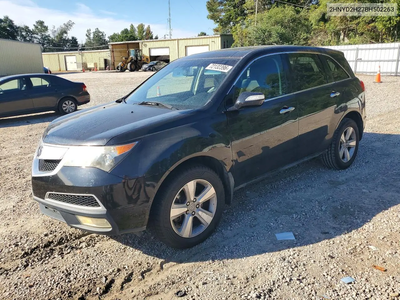 ACURA MDX 2011, VIN 2HNYD2H27BH502263