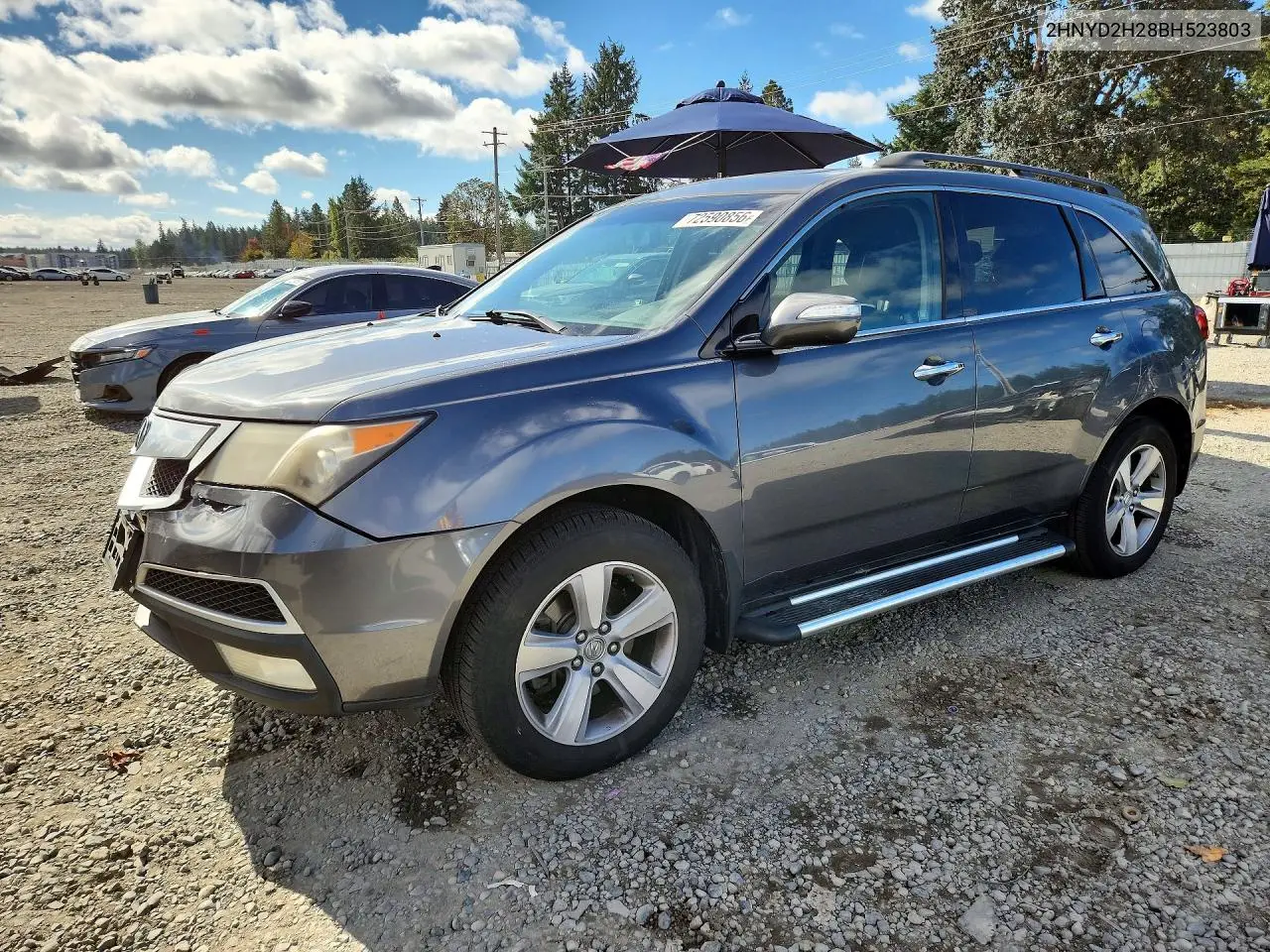 ACURA MDX 2011, VIN 2HNYD2H28BH523803