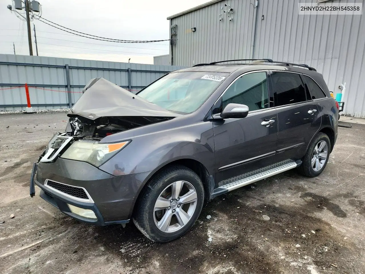 ACURA MDX 2011, VIN 2HNYD2H22BH545358