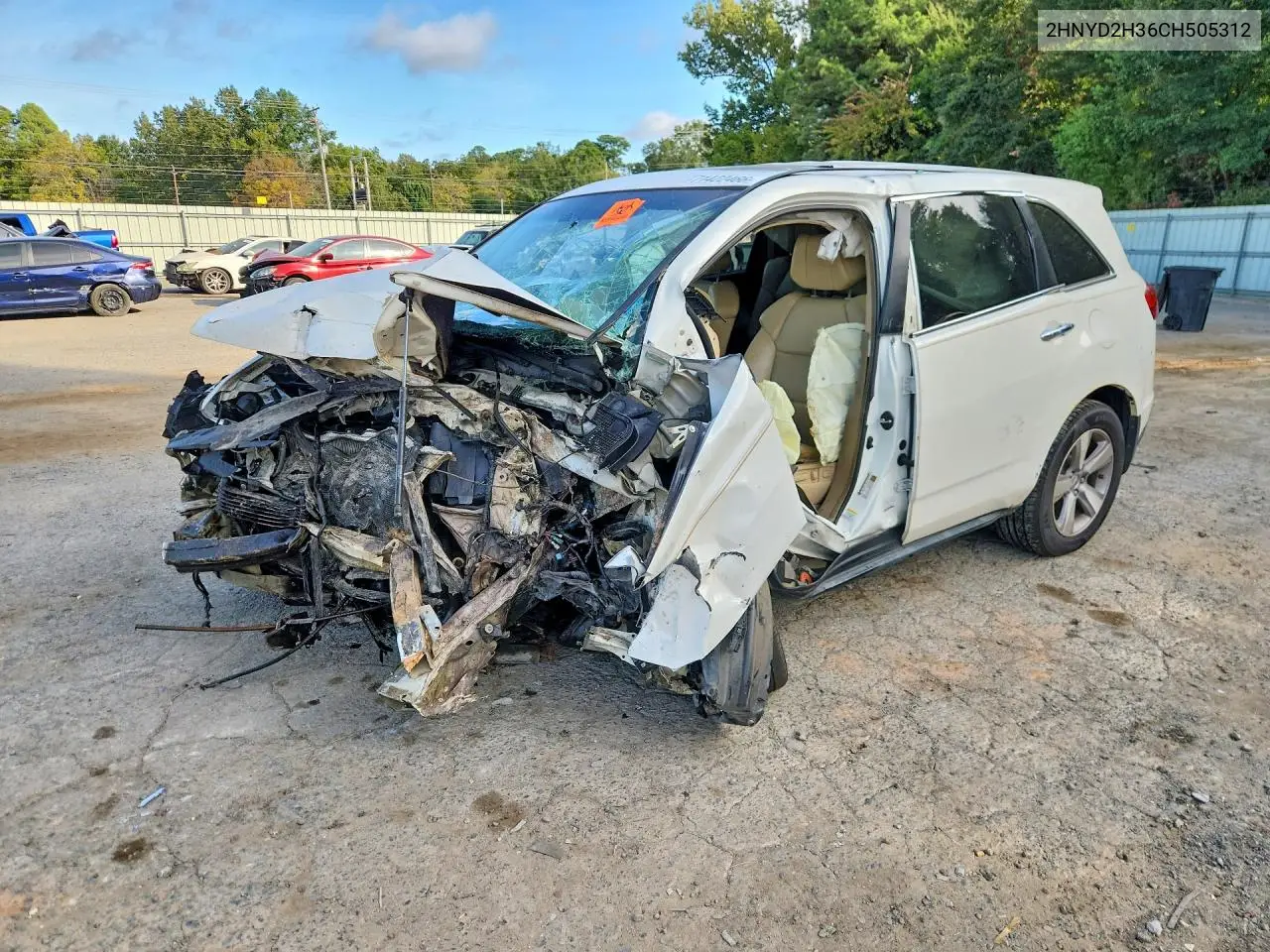 ACURA MDX 2012, VIN 2HNYD2H36CH505312