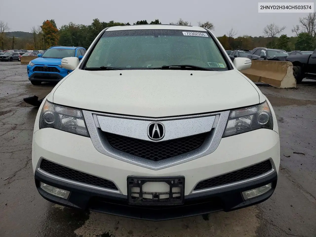 2012 ACURA MDX VIN 2HNYD2H34CH503574 — фото 5