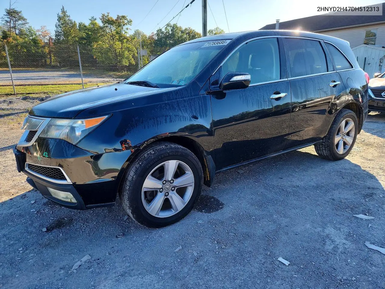 ACURA MDX 2013, VIN 2HNYD2H47DH512313
