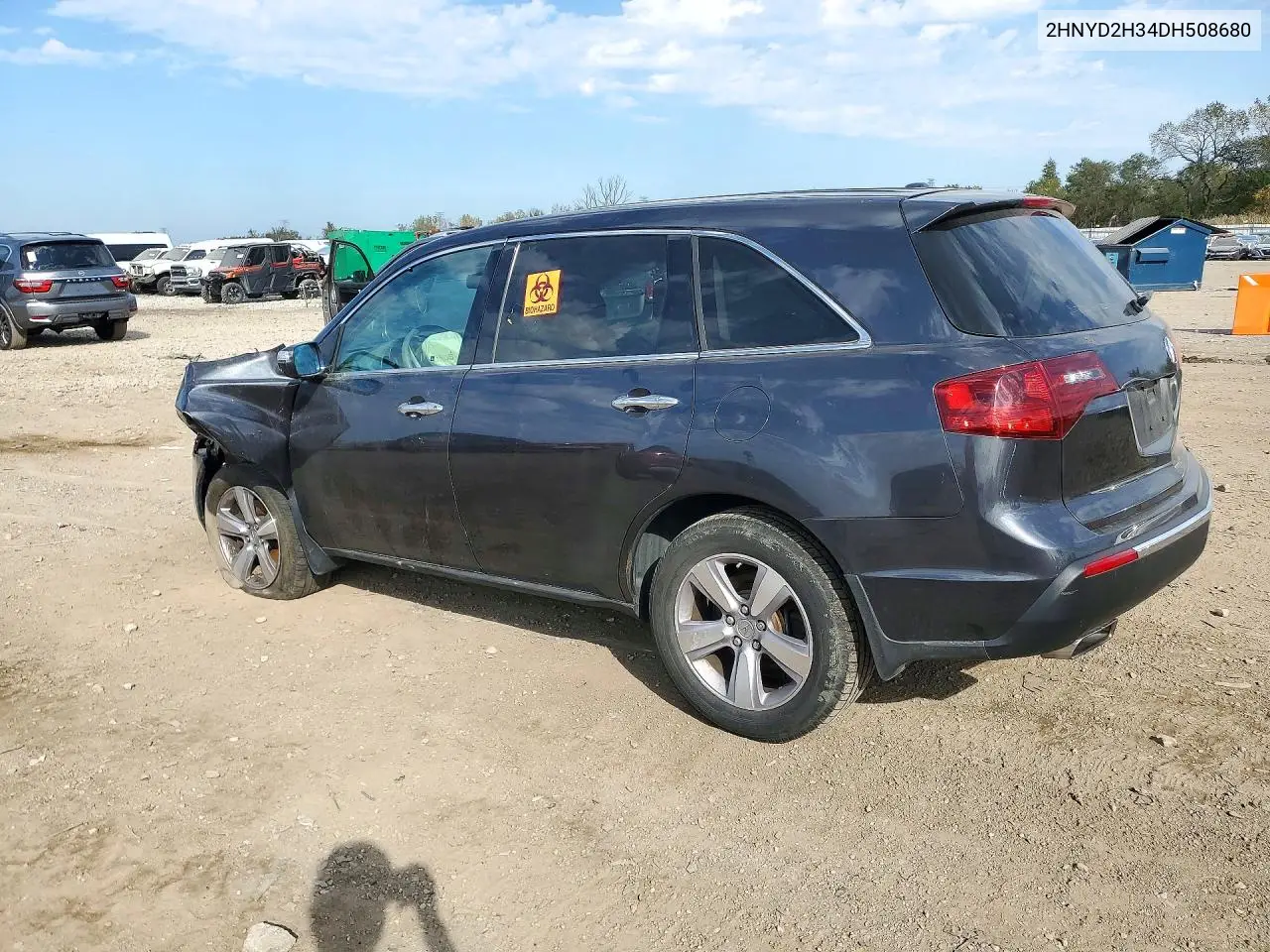 2013 ACURA MDX VIN 2HNYD2H34DH508680 — фото 2