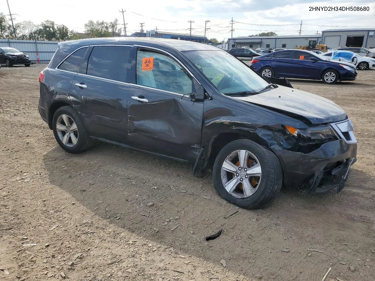 2013 ACURA MDX VIN 2HNYD2H34DH508680 — фото 4