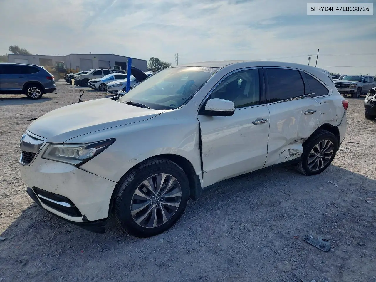 ACURA MDX 2014, VIN 5FRYD4H47EB038726