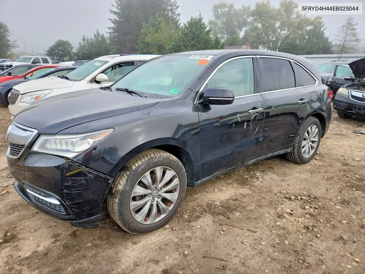 ACURA MDX 2014, VIN 5FRYD4H44EB025044
