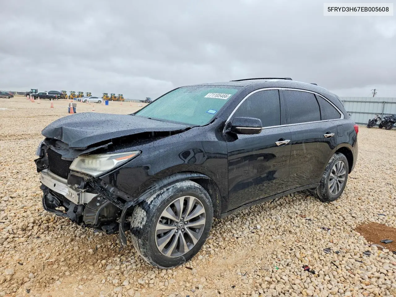 ACURA MDX 2014, VIN 5FRYD3H67EB005608