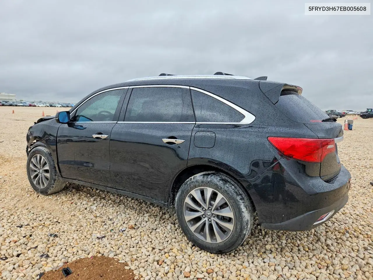 2014 ACURA MDX VIN 5FRYD3H67EB005608 — фото 2