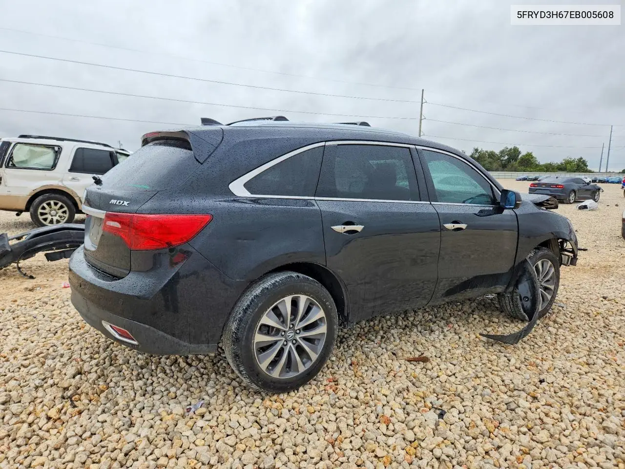 2014 ACURA MDX VIN 5FRYD3H67EB005608 — фото 3