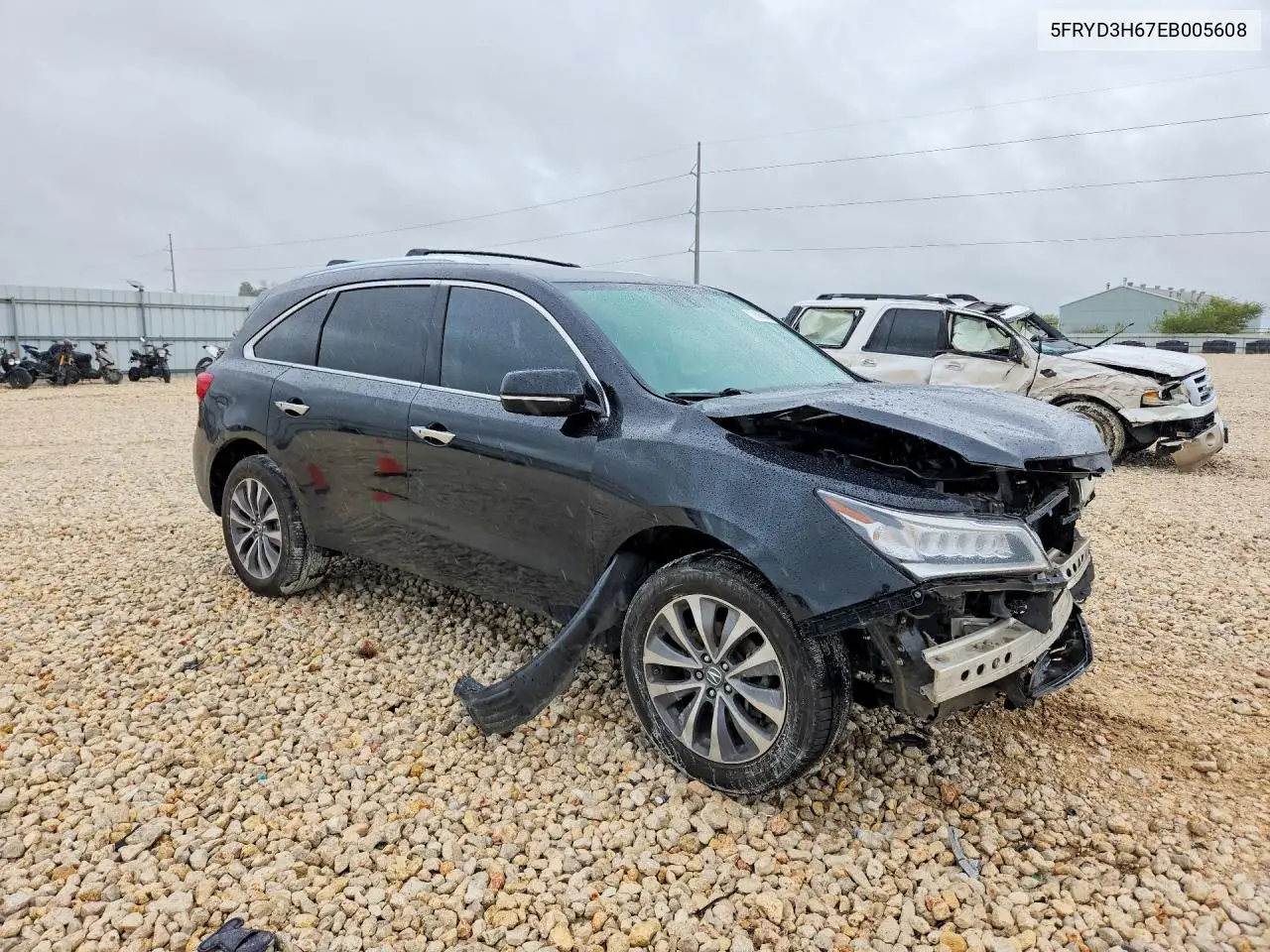 2014 ACURA MDX VIN 5FRYD3H67EB005608 — фото 4