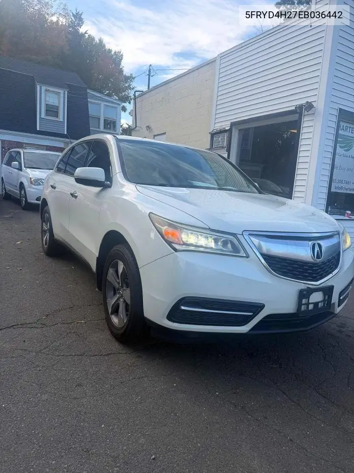 2014 ACURA MDX VIN 5FRYD4H27EB036442 — фото 4