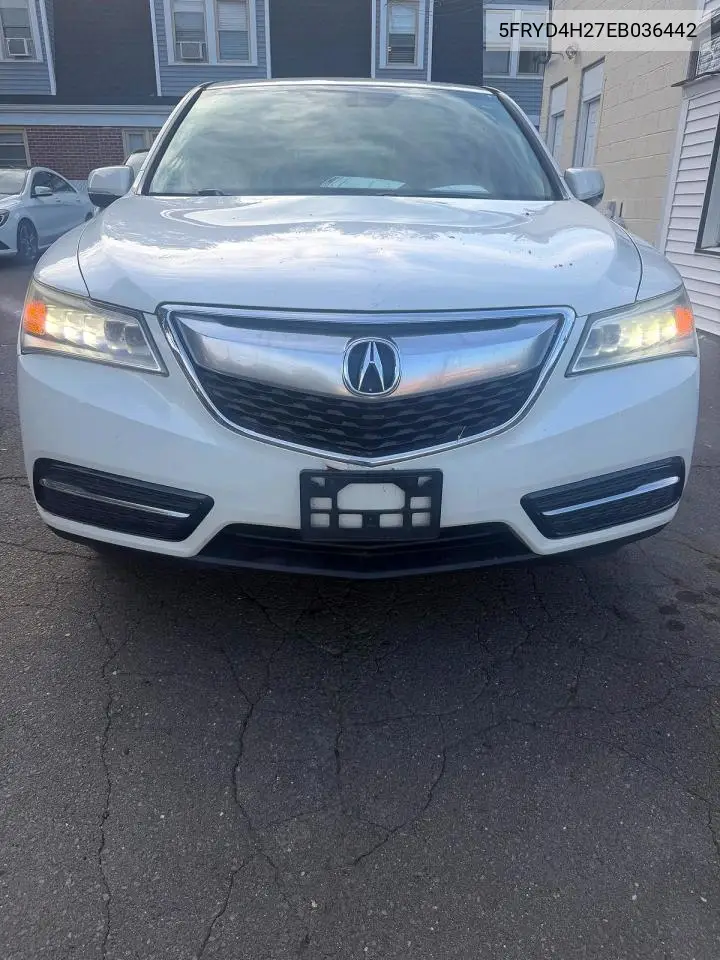2014 ACURA MDX VIN 5FRYD4H27EB036442 — фото 5