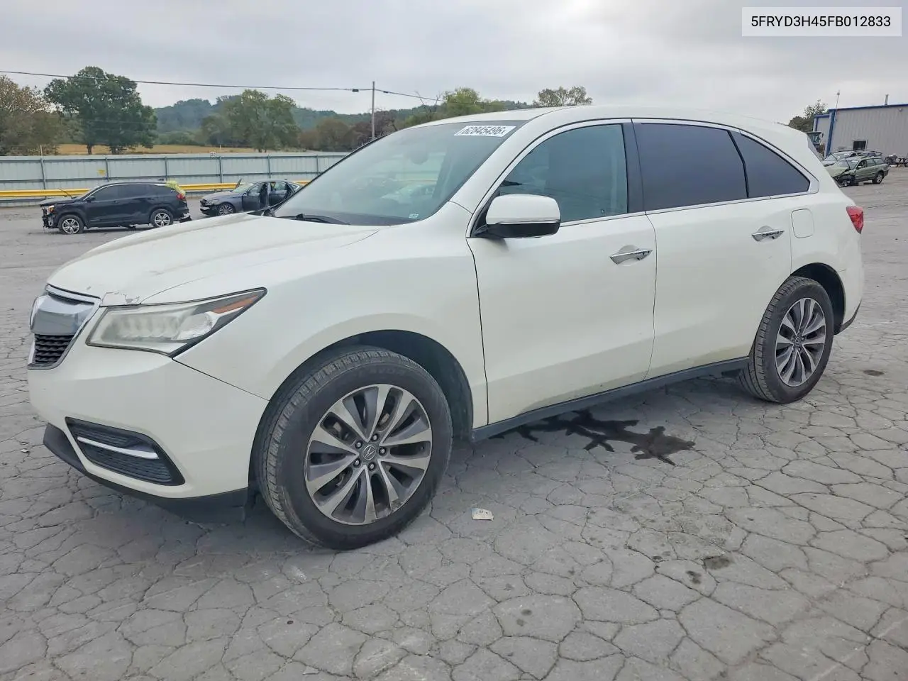 ACURA MDX 2015, VIN 5FRYD3H45FB012833