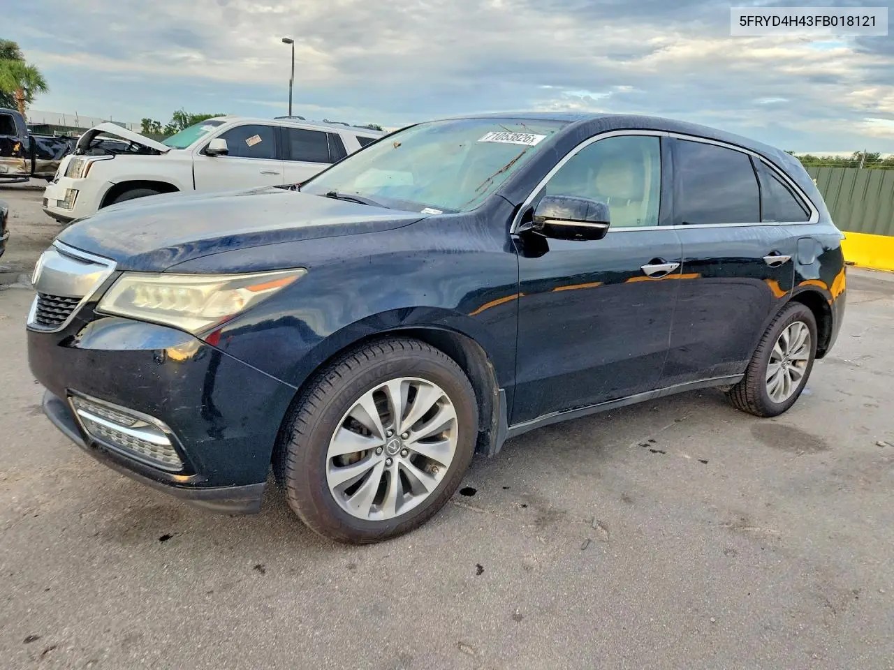 ACURA MDX 2015, VIN 5FRYD4H43FB018121