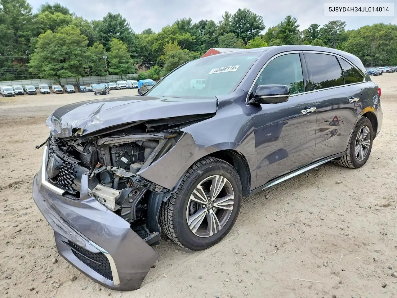 ACURA MDX 2018, VIN 5J8YD4H34JL014014