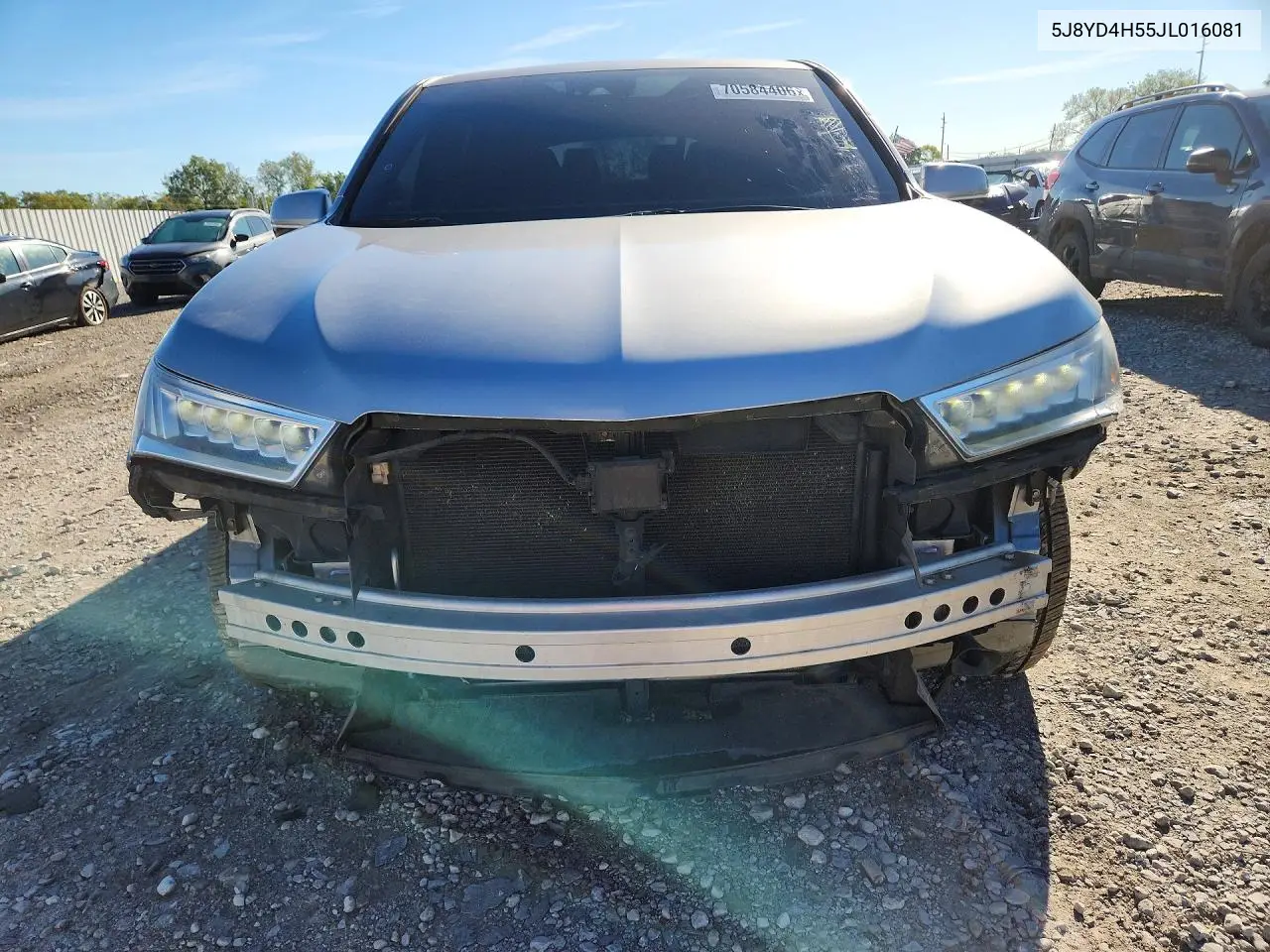 ACURA MDX 2018, VIN 5J8YD4H55JL016081