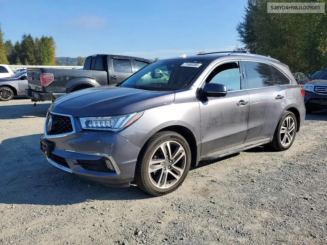 ACURA MDX 2018, VIN 5J8YD4H98JL009001