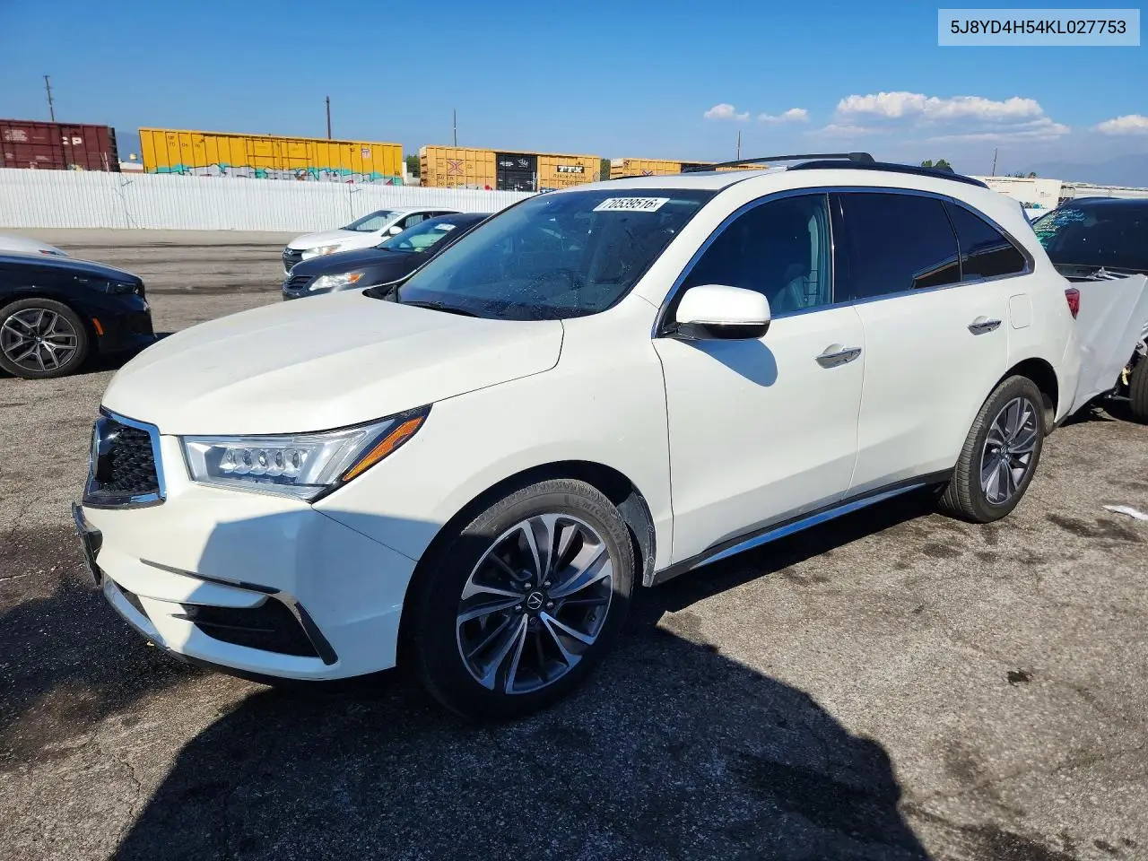 ACURA MDX 2019, VIN 5J8YD4H54KL027753