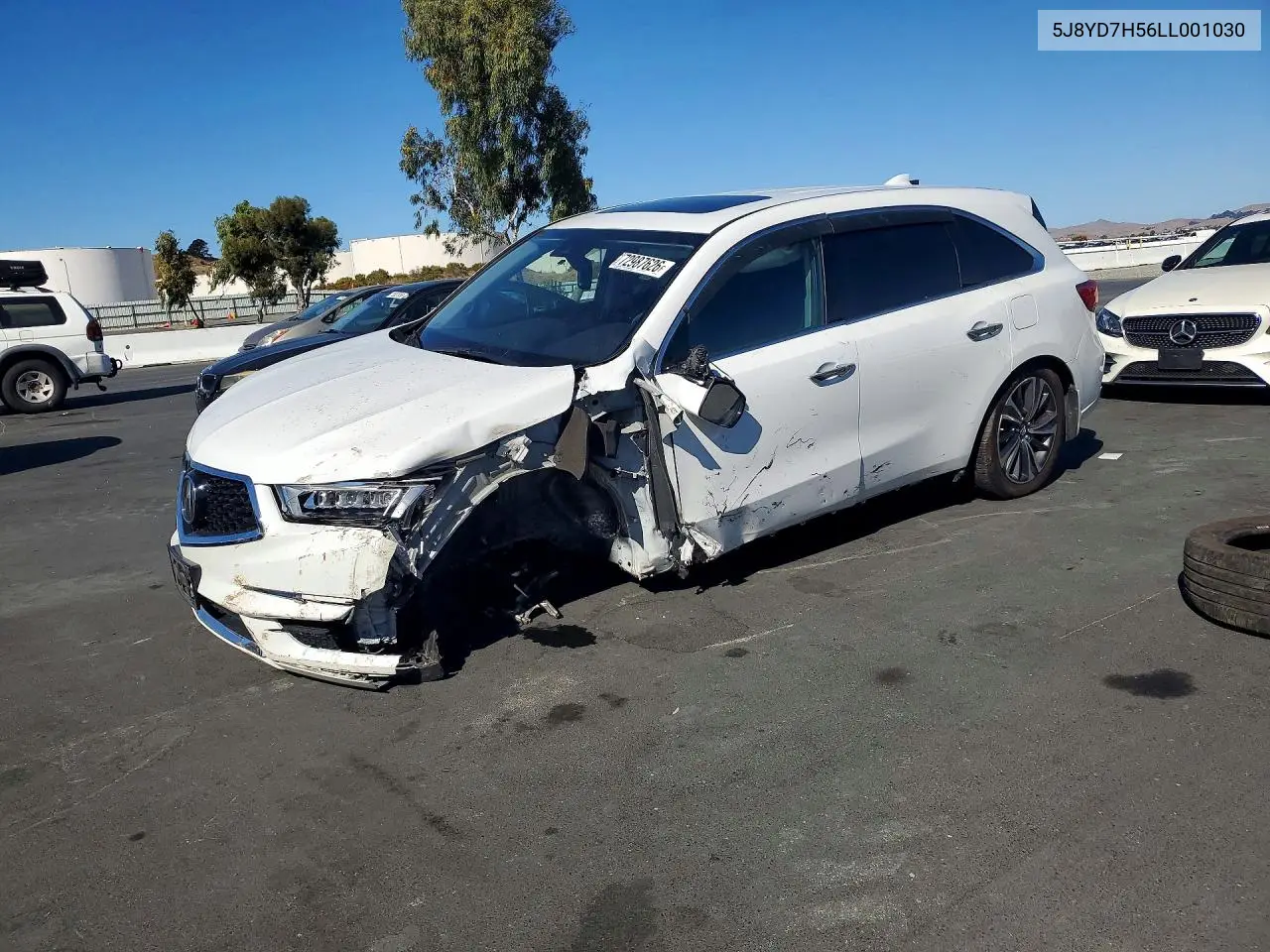 ACURA MDX 2020, VIN 5J8YD7H56LL001030