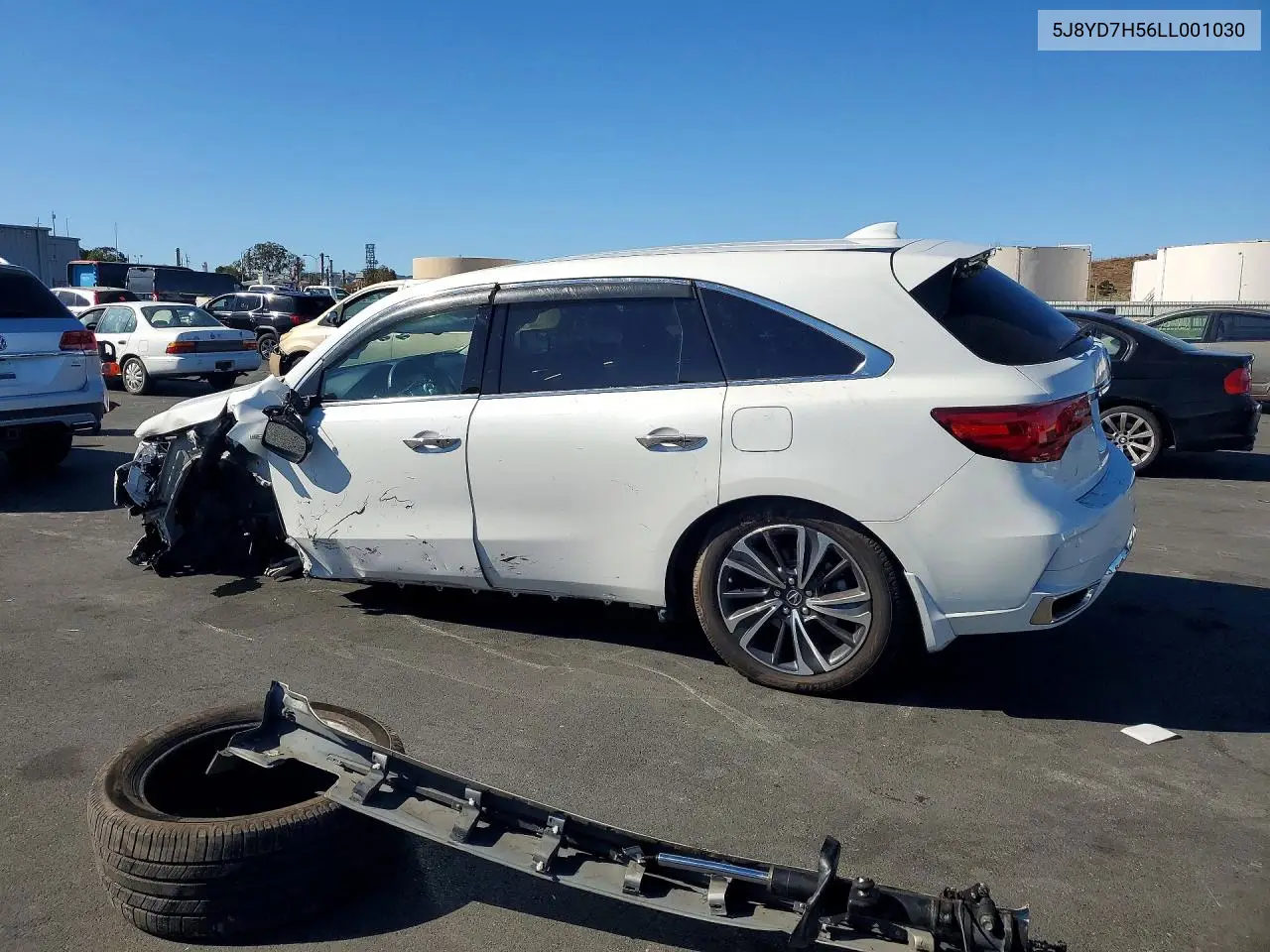 2020 ACURA MDX VIN 5J8YD7H56LL001030 — фото 2