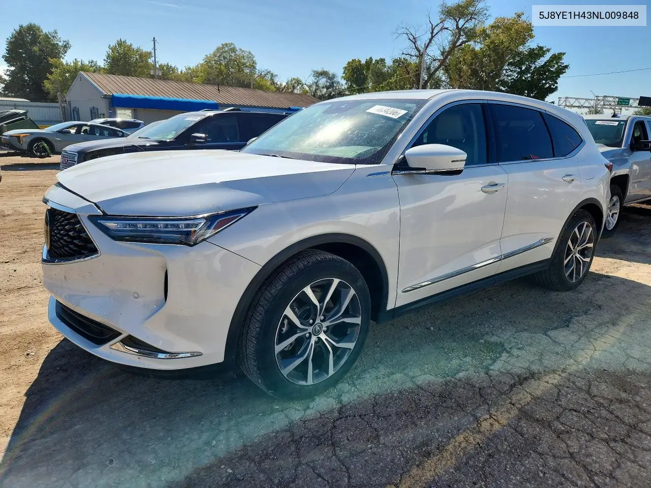 ACURA MDX 2022, VIN 5J8YE1H43NL009848