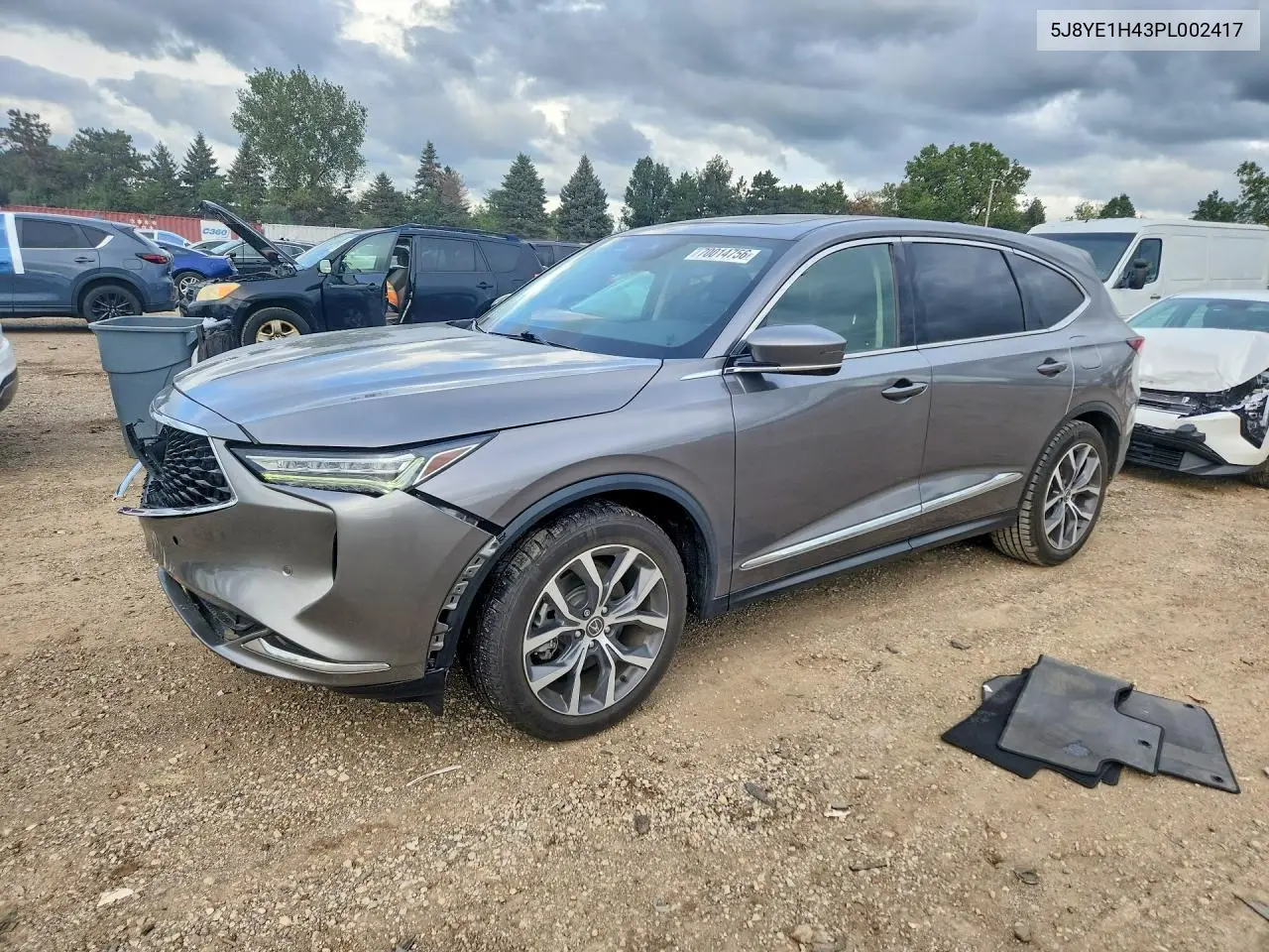 ACURA MDX 2023, VIN 5J8YE1H43PL002417