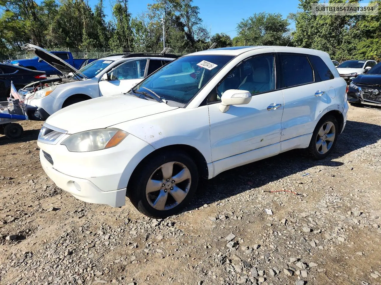 ACURA RDX 2007, VIN 5J8TB18547A013594