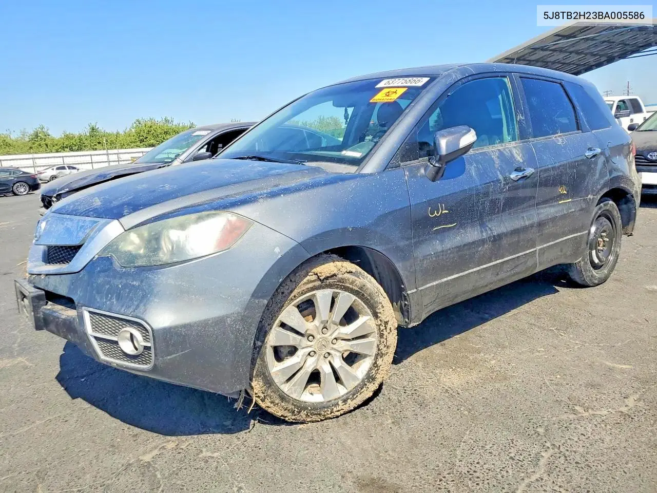 ACURA RDX 2011, VIN 5J8TB2H23BA005586