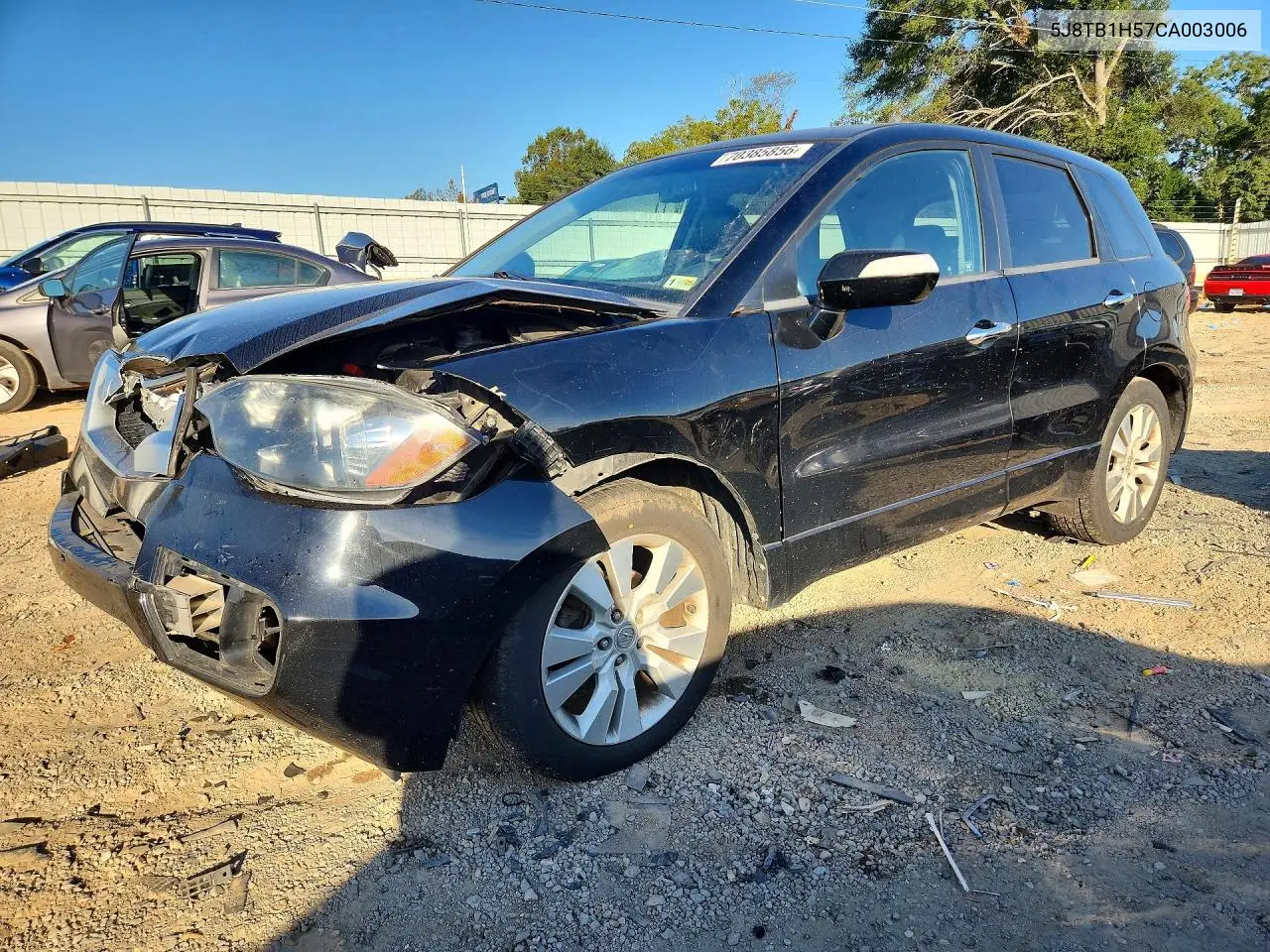 ACURA RDX 2012, VIN 5J8TB1H57CA003006