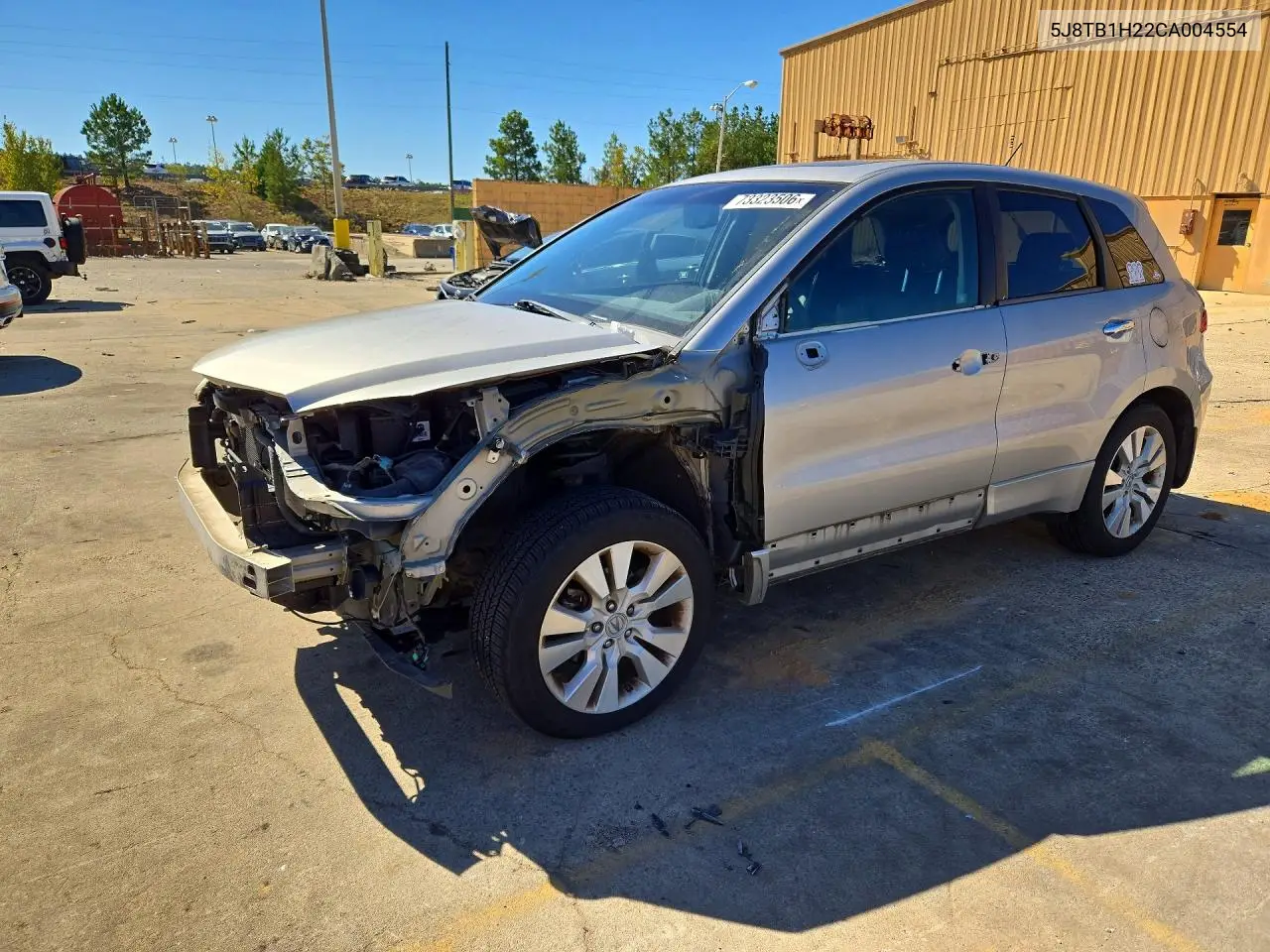 ACURA RDX 2012, VIN 5J8TB1H22CA004554