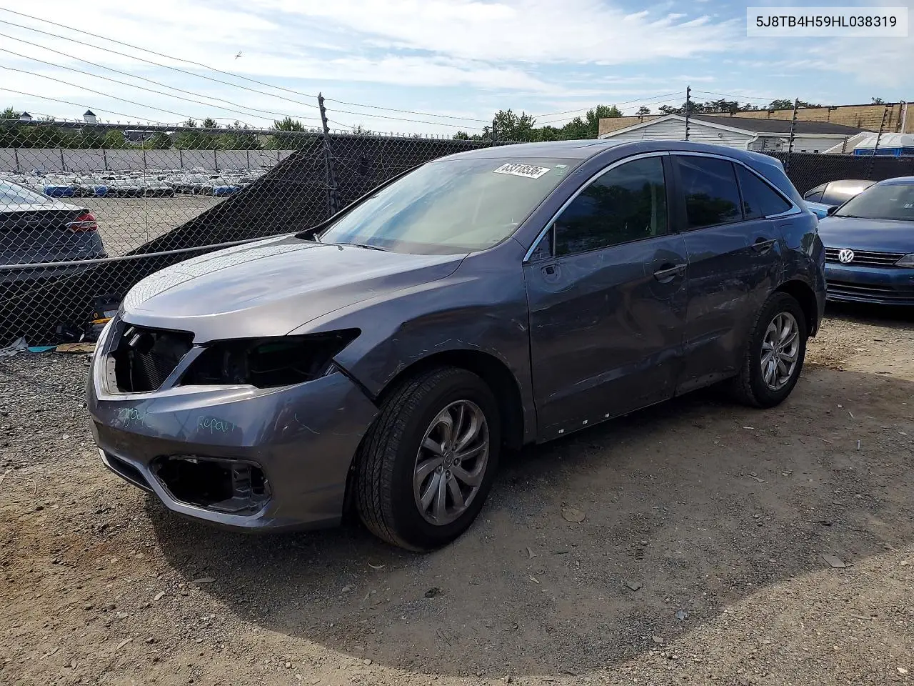 ACURA RDX 2017, VIN 5J8TB4H59HL038319